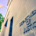 DOJ Burn Bags REVEALED – What’s Hidden? Department of Justice building with American flag.