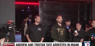 Social media influencers Andrew and Tristan Tate arrested in Miami